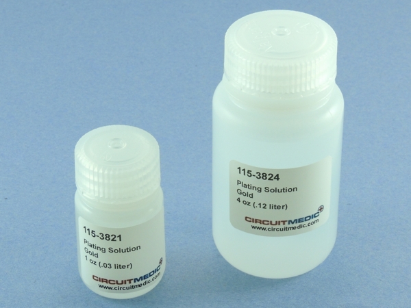 115-3824 Plating Solution, Gold, 4 oz (.12 liter)