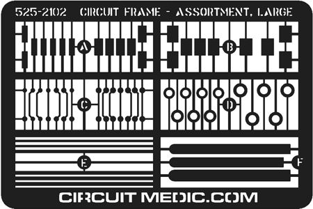 525-2102-1 Circuit Frame, Assortment, Bright Tin Plated