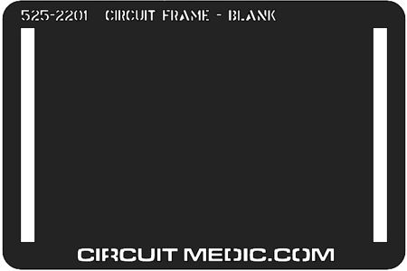 525-2201-2 Circuit Frame, Blank, Tin/Lead Plated