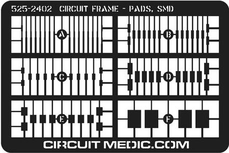 525-2402-2 Circuit Frame, SMD Pads, Tin/Lead Plated