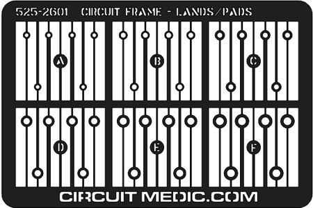 525-2601-1 Circuit Frame, Lands/Pads, Bright Tin Plated