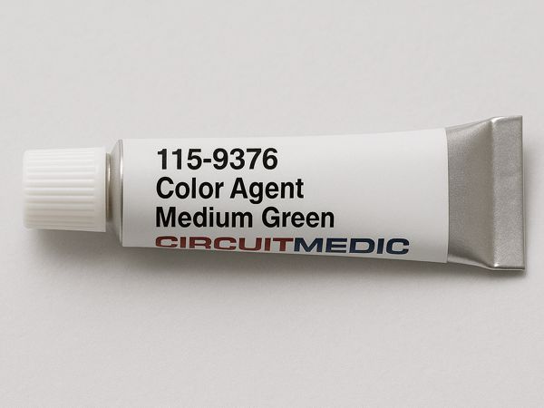 Two color agents to tint the epoxy color for solder mask repair or circuit base board repairs.